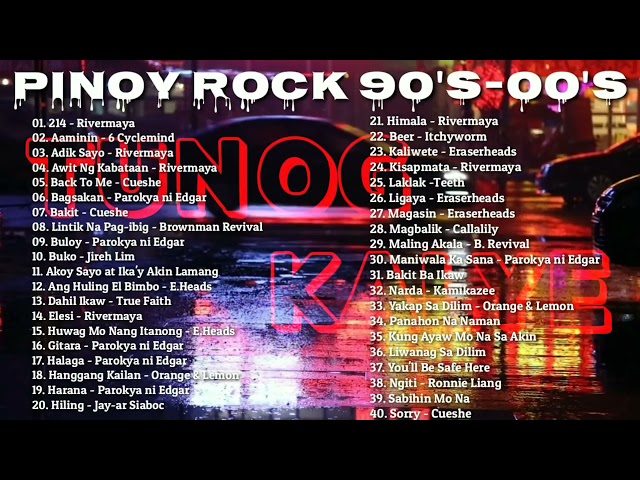 TUNOG KALYE | PINOY ROCK | 90's and 00's | TAGALOG SONG'S | OPM NONSTOP 2021 class=