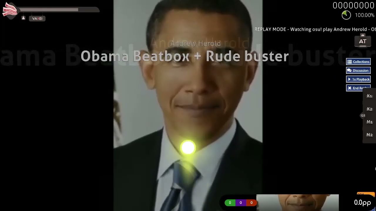 Obama beatbox + Rude Buster but its a 10 star osu beatmap 934 PP (if