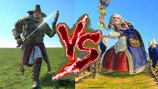 Witch Hunter VS Hag Witch (Without Spells). Total War Warhammer 3