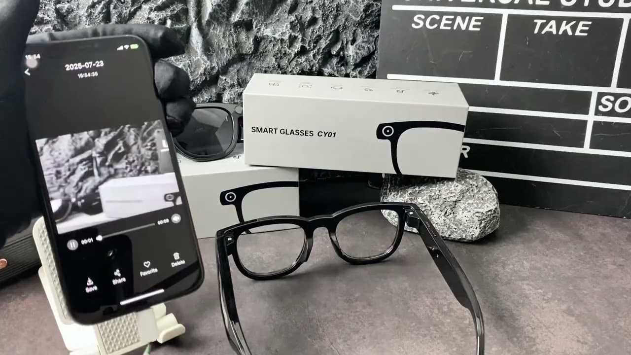 8mp Smart Camera Glasses With Long Life Battery Like Meta Glasses