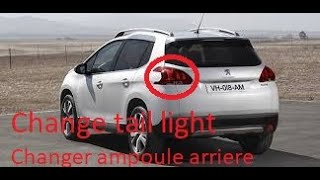 How to replace a tail light on peugeot 2008 or 208