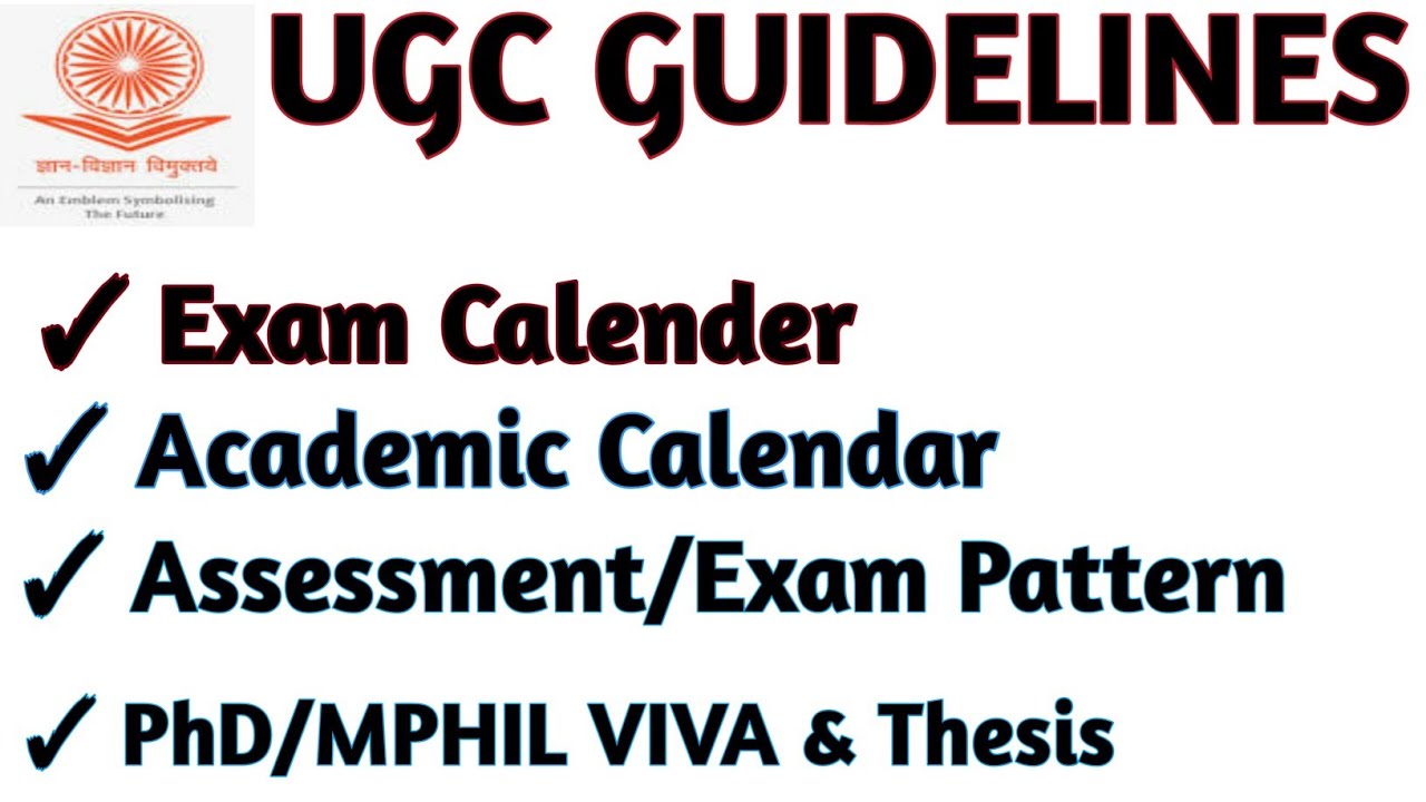 ugc guidelines for online phd viva