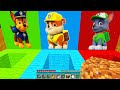 SOMEONE WATCHING SECRET HOLE HQ RYDER EXE PAW PATROL CHASE MARSHALL SECRET BASE Minecraft Challenge