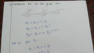 Automata to Regular Expression | CS3452 | TOC in tamil | Theory of Computation