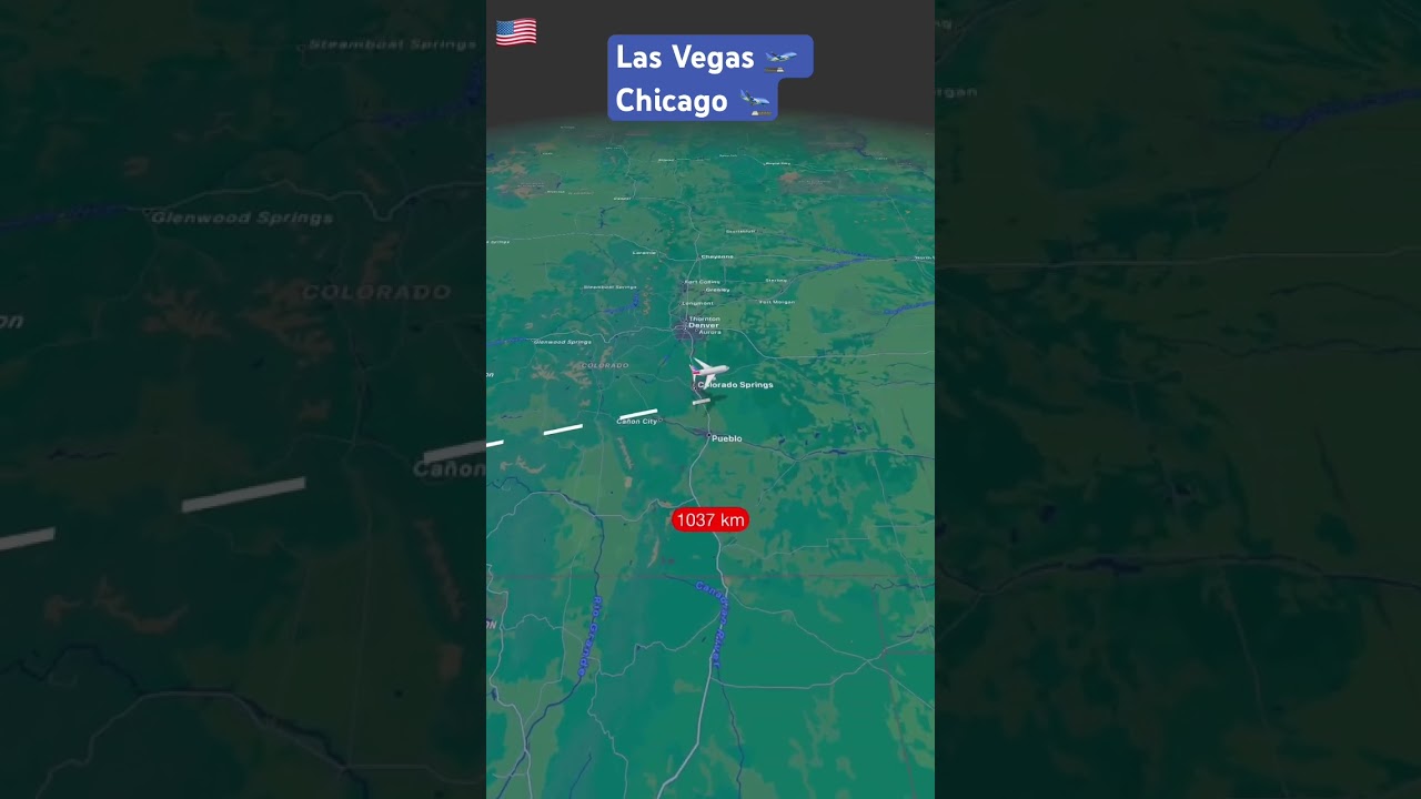 Flight from Las Vegas to Chicago ✈️ 