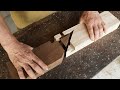 Awesome Skillful Cutting Wood Joints Techniques of Craftsmen, Making Simple Straight Wooden