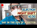 Day in the life of a DOCTOR : Night shift VLOG in NYC! (Election Night!)