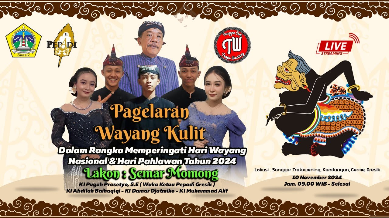 🔴📡LIVE PAGELARAN WAYANG KULIT  - Dalam Rangka Memperingati Hari Wayang Nasional & Hari Pahlawan