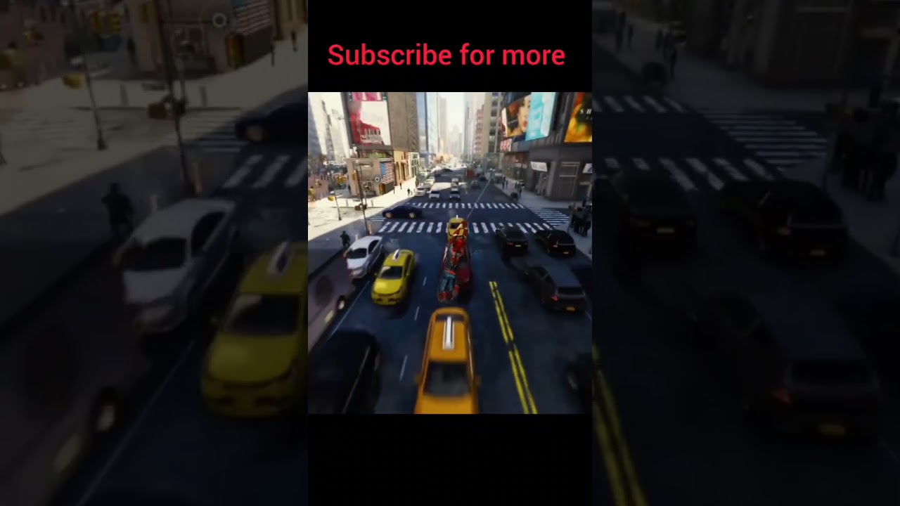 Marvel spider man smooth swinging | sunflower | #ps4#spiderman#shorts