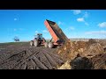 MUCKING OUT THE CALVING PEN WITH MASSEY FERGUSON 399 AND JCB 403 PLUS