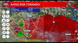 En vivo 🔴 Tenemos un Aviso por Tornado para el condado Cooke