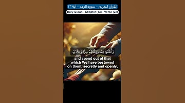 الآية 22 من سورة الرعد