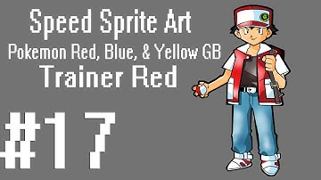 Speed Sprite Art #17 ~ Pokémon Red,Blue, & Yellow [GB] [Red Trainer]