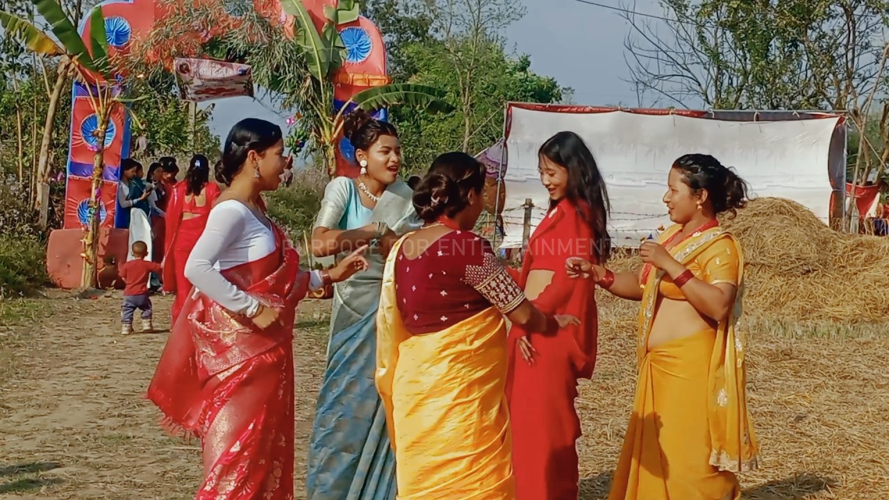 New Tharu Wedding Dance in Viral Hindi Song Dupaata Tera Nauranga da 2082