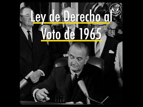 Celebración de la Ley de Derecho al Voto de 1965