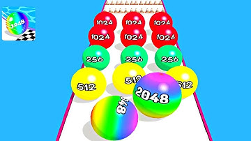 Ball Run 2048: Ball Games 3D ! All Levels Gameplay (48-57) android, ios