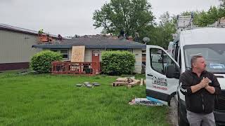 Kankakee County Storm damage new roof