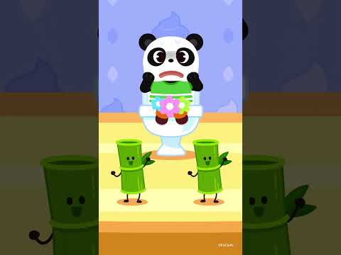 💩🐼<strong>변기에</strong> 응가해요! | 응가송 | #Shorts #junytony #주니토니 #응가