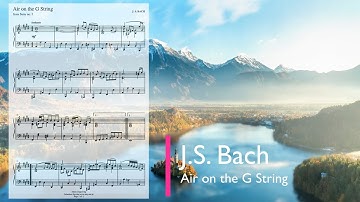 Air on the G string with sheet | J.S.Bach | Johann Sebastian Bach | Piano | Classical Music