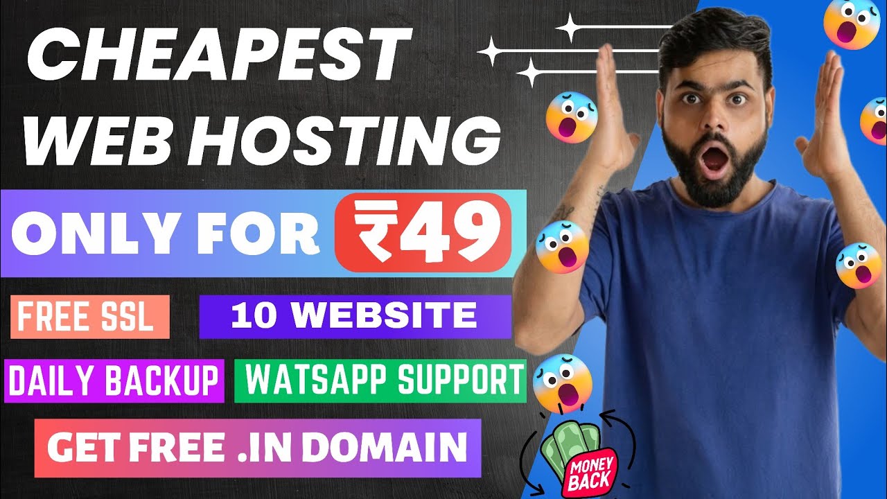 Get Cheapest hosting with Free .in domain only for 49rs 😍| Cheap Hosting 🔥| Free Domain | Admirehost