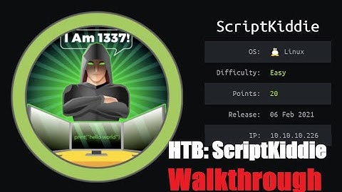 ScriptKiddie Walkthrough | HackTheBox | CTF