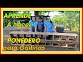 Aprende a HACER un PONEDERO Artesanal para GALLINAS ǀ Ing. Jannin Hernández Blandón MSc