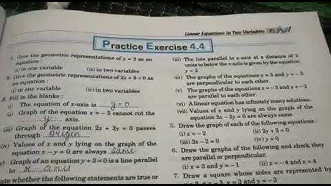 Class 9 maths Chapter 4 Linear Equations in two variables Part 4 exercise 4.4