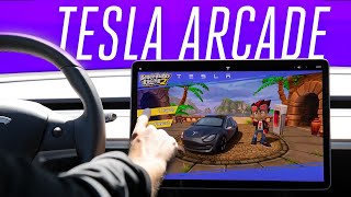 Tesla Arcade hands-on: the Model 3 is your video game console screenshot 5