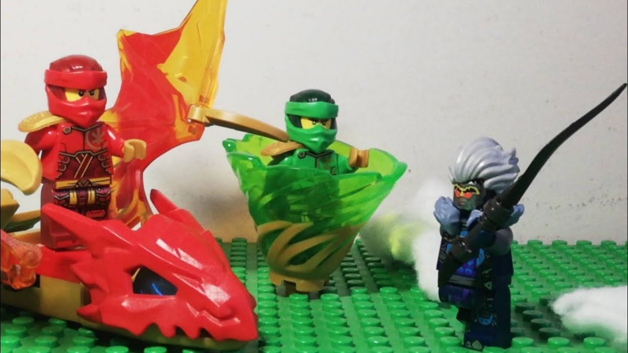 LEGO Ninjago Dragons Rising S2 Lloyd and Kai vs Cinder - YouTube