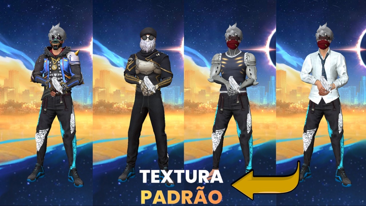 PACK DE TEXTURA INSTAPLAYER/4X4 NA ROUPA PADRÃO - Skin do Xauan