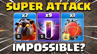 SUPER ATTACK | LAVA + BAT SPELL TH12 Attack Impossible