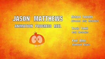 Animation Mentor Progress Reel - Jason Matthews