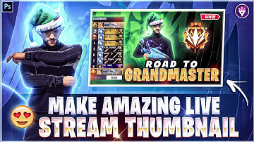 How To Make Free Fire Live Stream Thumbnail In Android | Live Stream Thumbnail Kese Banaye