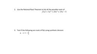Unit 4 Test Review PreCalc