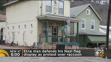 Etna Man Defends His Nazi Flag Display As Protest Over Raccoon