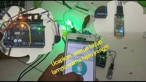 #Arduinoprojectindonesia                             Arduino lampu led dengan perintah suara arduino