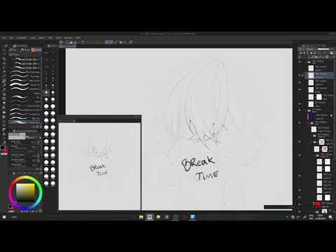 doing lineart for 2h
