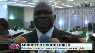 Information President Jonathan meets  with Chibok Girls Guide