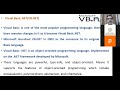 Microsoft Visual Studio -Features of VB.NET