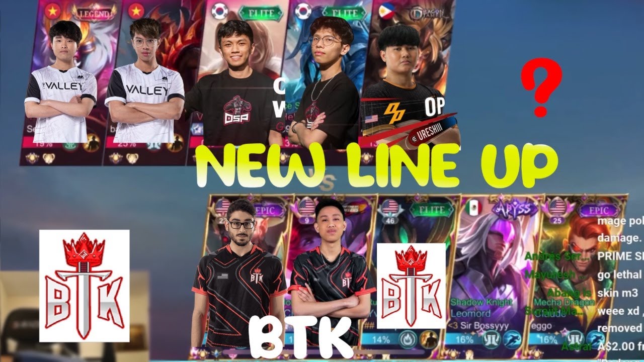 TEAM BASIC NEW LINE UP SKILL TEST WITH BTK ?💯🤔|Mobile Legends