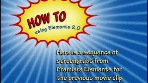 Using Keyframes in Premiere Elements 2.0