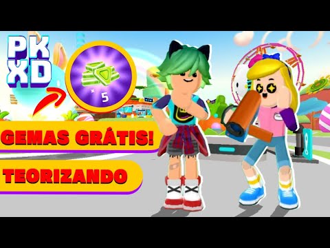 Gemas e item grátis + Pensando fora da caixa - PK XD teoria