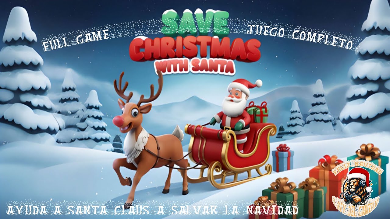 Save Christmas with SANTA.FULL GAME JUEGO COMPLETO.Juegos Navidad