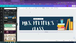 Google Classroom Header in Canva