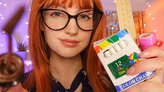 asmr teacher does your makeup in 1 minute 👩‍🏫📏
