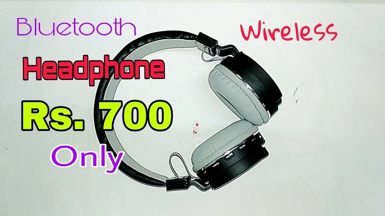 Bluetooth Wireless Headphone Hindi Only Rs.700 Unboxing YouTube