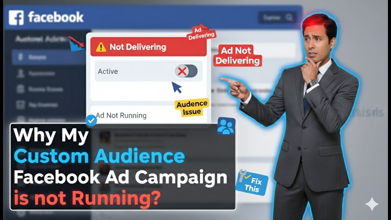 Why My Custom Audience Facebook Ad Campaign is not Running?