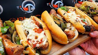 Blackstone Griddle Italian Sausage Sandwiches:  Just like my mom used to make!