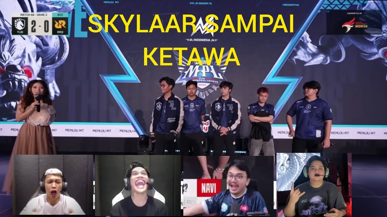 REAKSI STREAMER KETIKA TLID JOO TAUNTING RRQ FERXIIC . SKYLARR SAMPAI KETAWA PUASS 