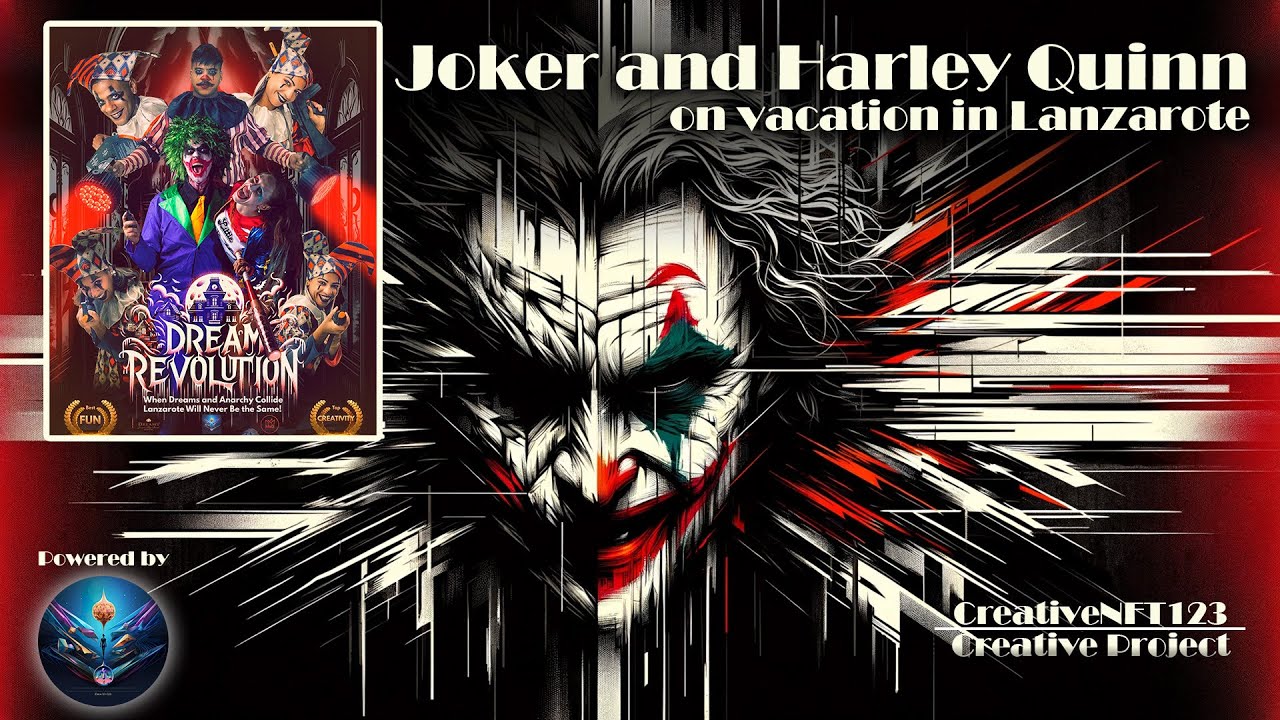 Creative Project  -  Dream Revolution  -  Joker and Harley Quinn on vacation in Lanzarote